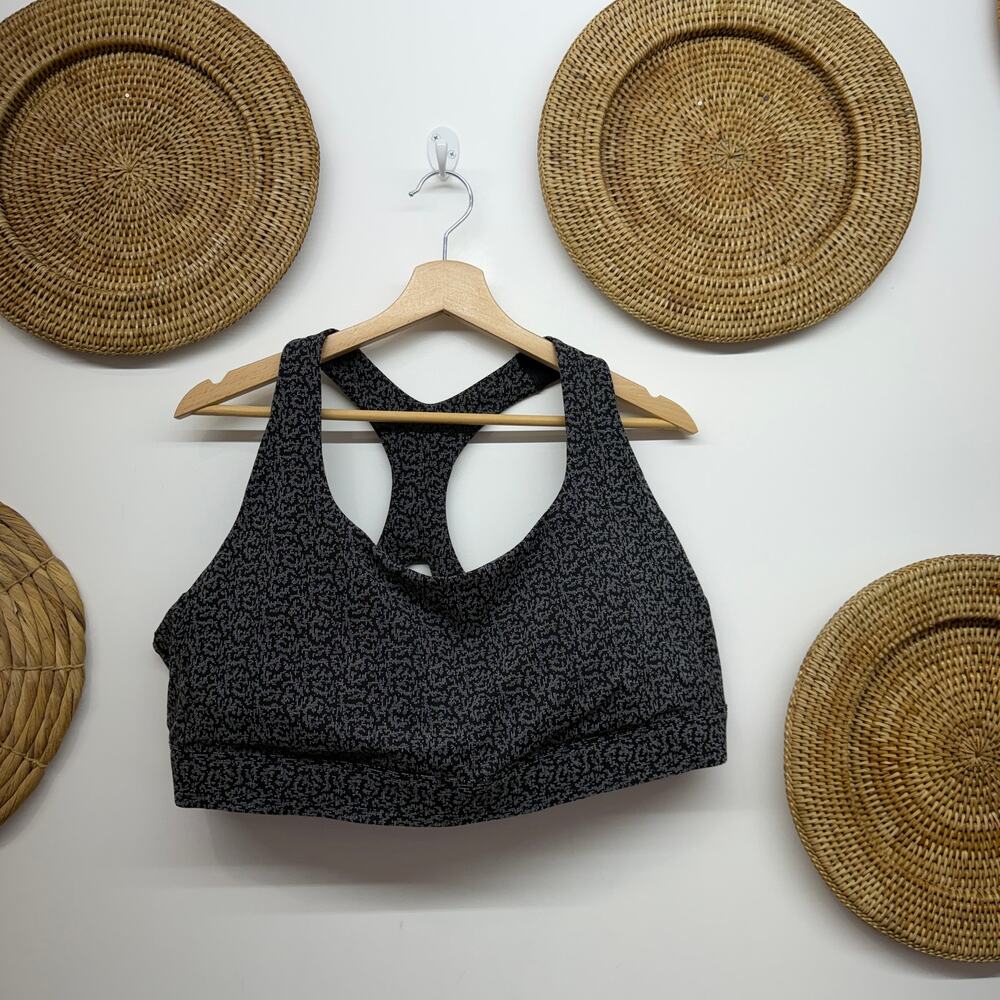 Athleta Black Racerback Sports Bra Plus Size 3X